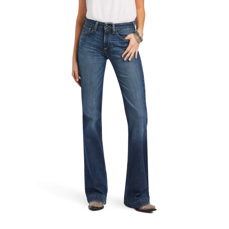 Ariat Jeans Damen - Slim Daphne Wide Leg Blau ( HNSOP-4071 )